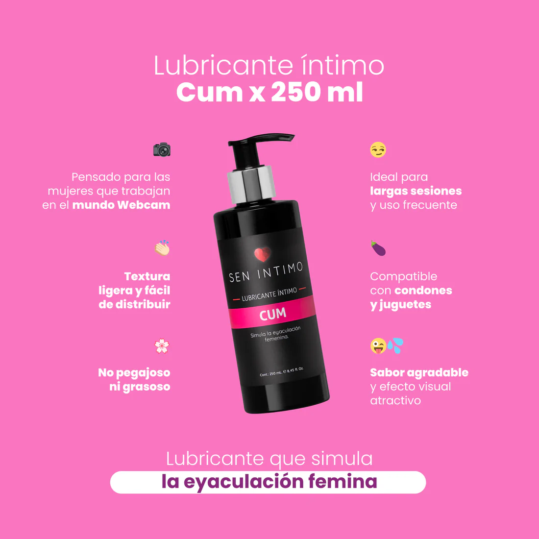 lubricante cum femenino