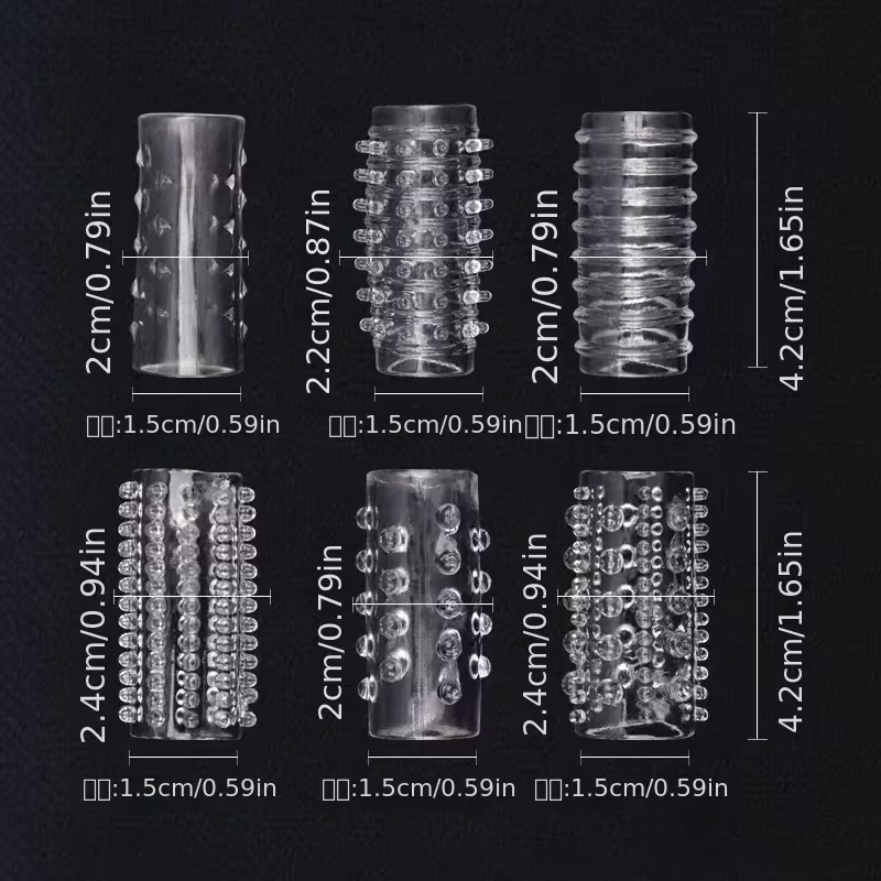 Set de 6 Fundas para Pene Texturizados - Image 4