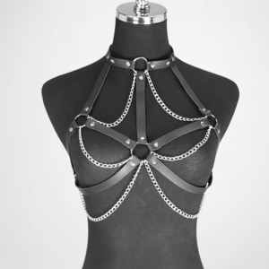 Arnés Erótico tipo Corsé con Cadenas
