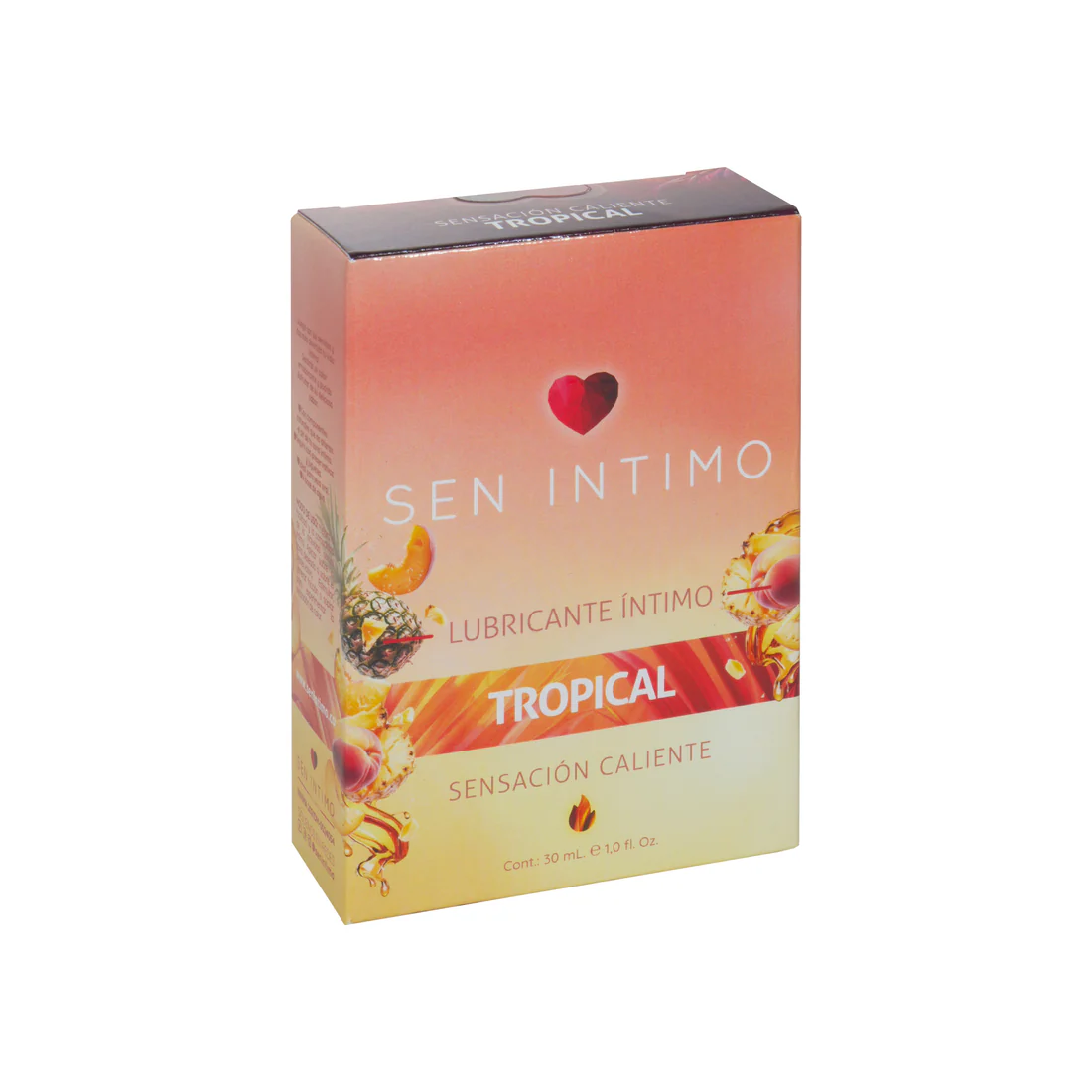 Lubricante íntimo caliente Tropical Sen Íntimo caja