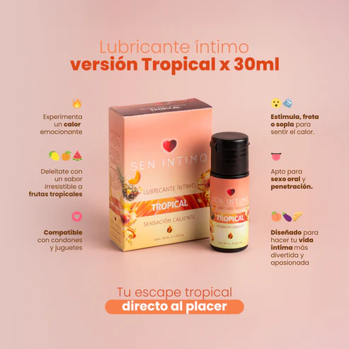 Beneficios Lubricante íntimo caliente Tropical Sen Íntimo