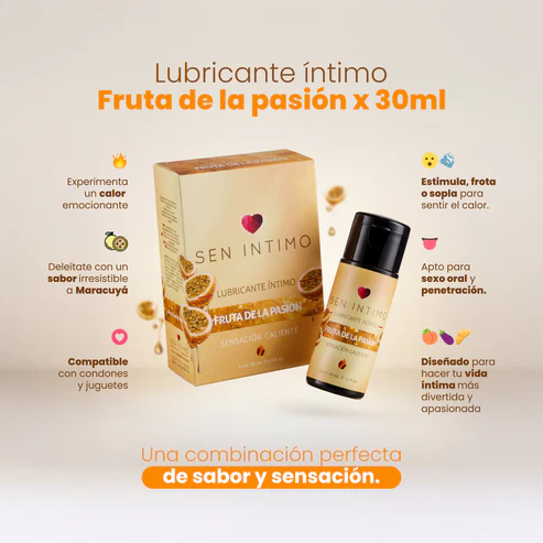 Lubricante Caliente Fruta de la Pasión Sen Íntimo